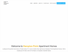 Tablet Screenshot of hamptonpointapthomes.com